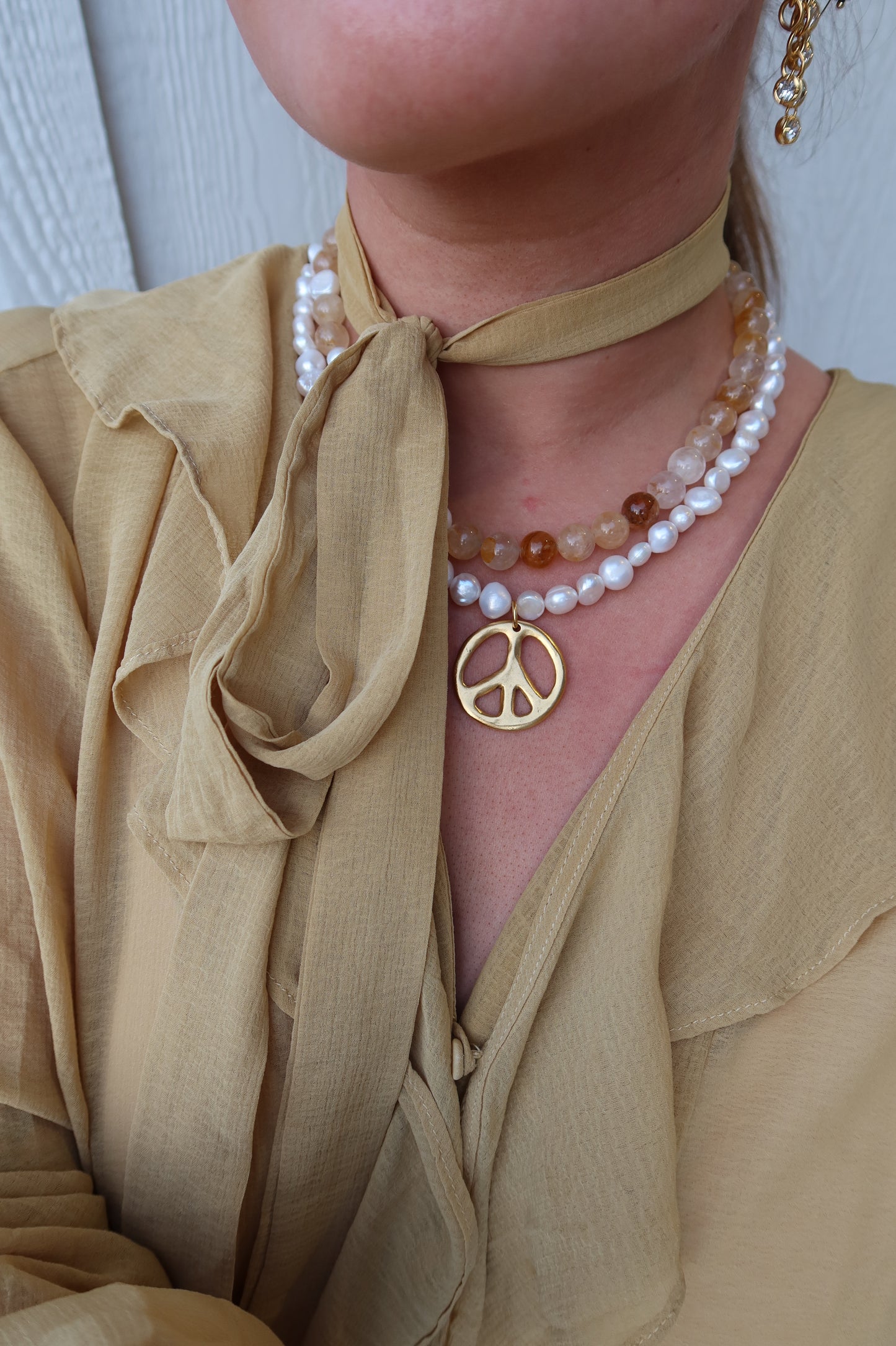 PEARL PEACE NECKLACE