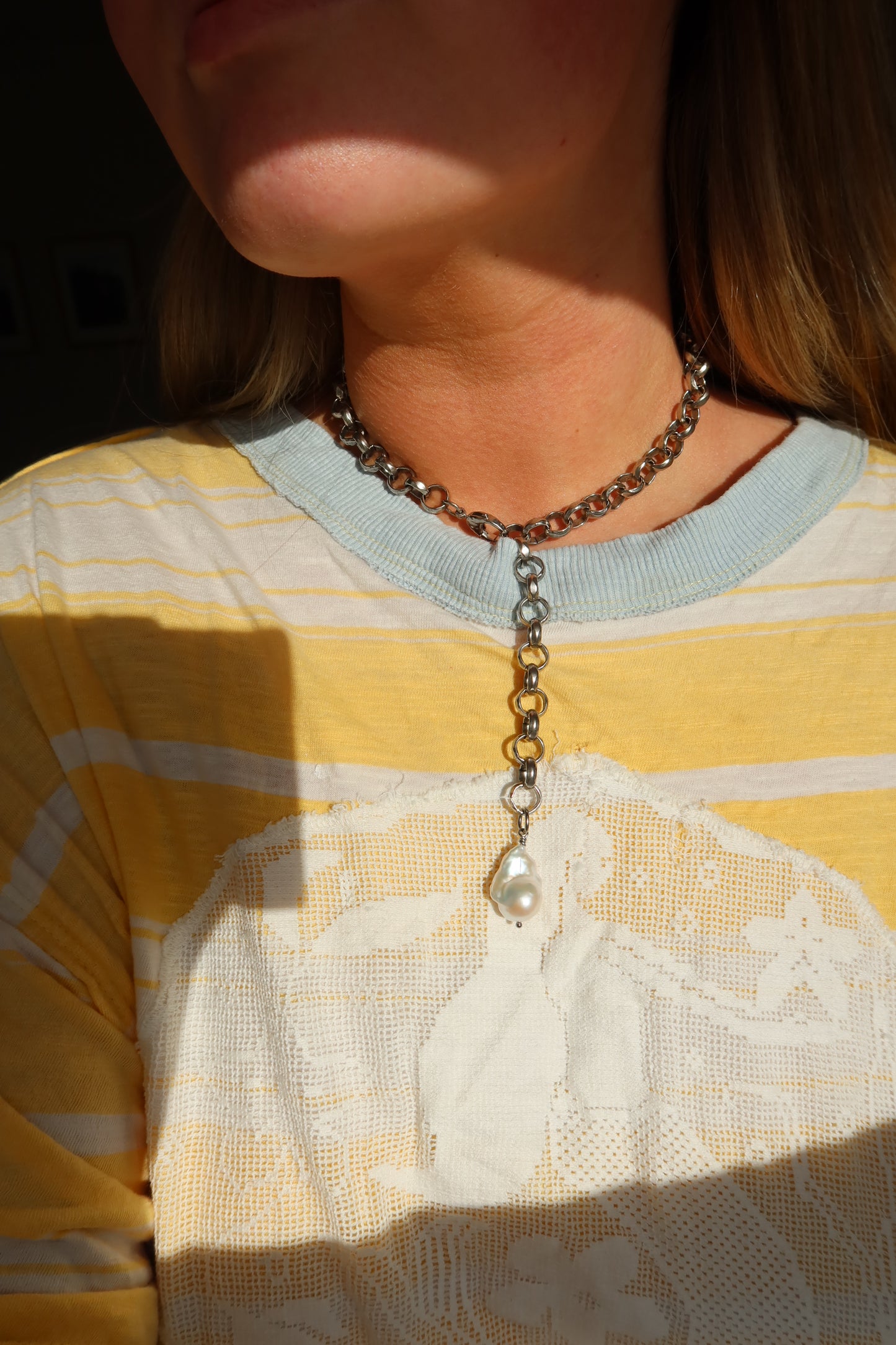 BLAIRE BOLO NECKLACE - silver