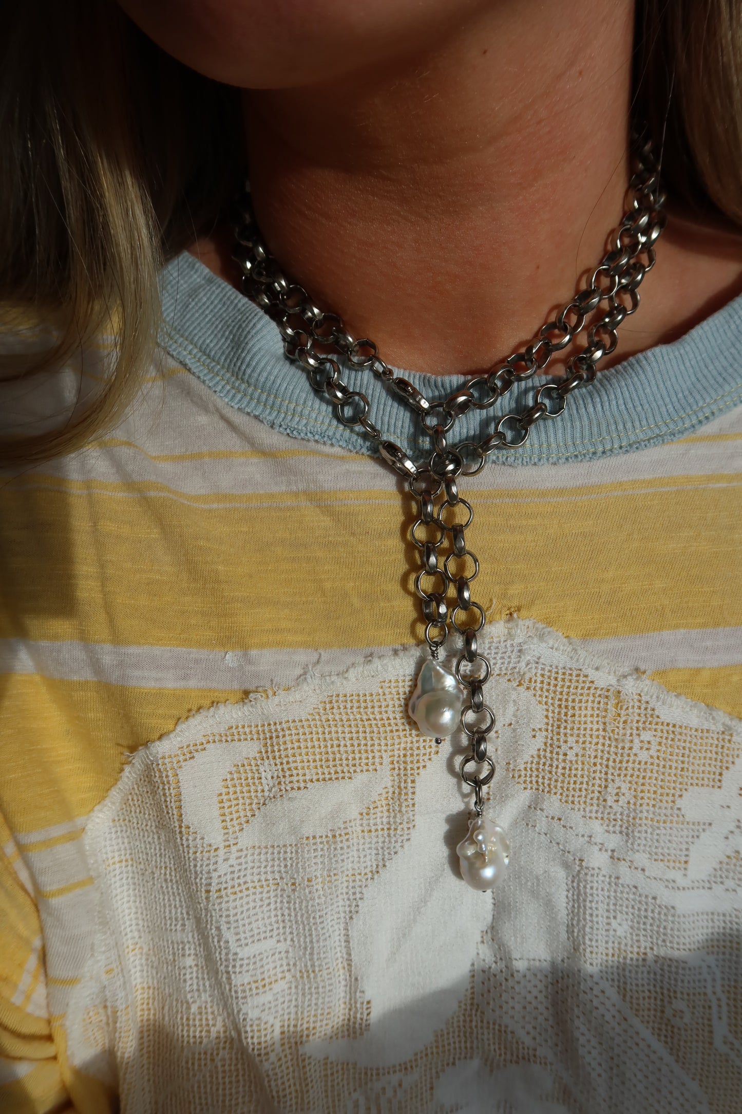 BLAIRE BOLO NECKLACE - silver