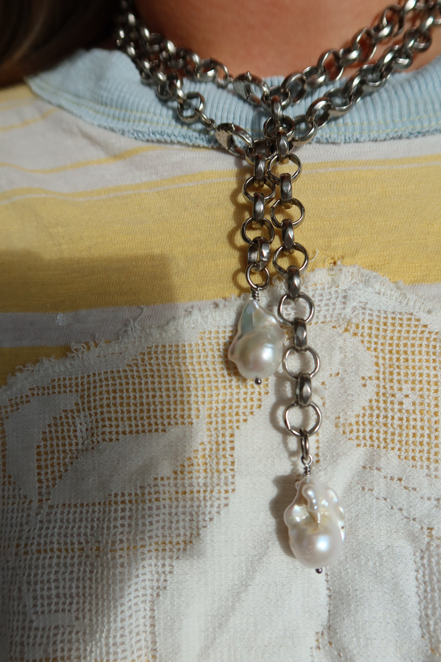 BLAIRE BOLO NECKLACE - silver