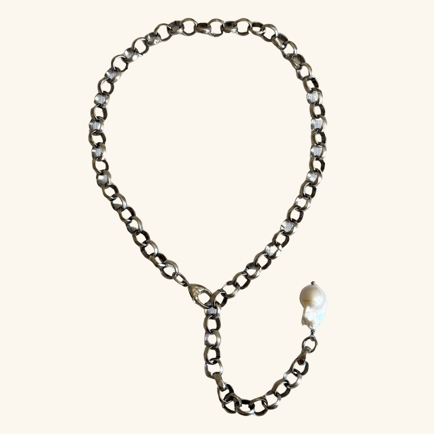 BLAIRE BOLO NECKLACE - silver