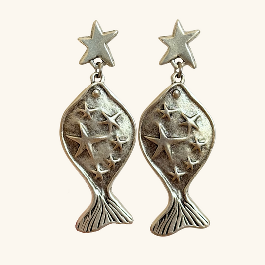 MADISON EARRINGS - large, silver
