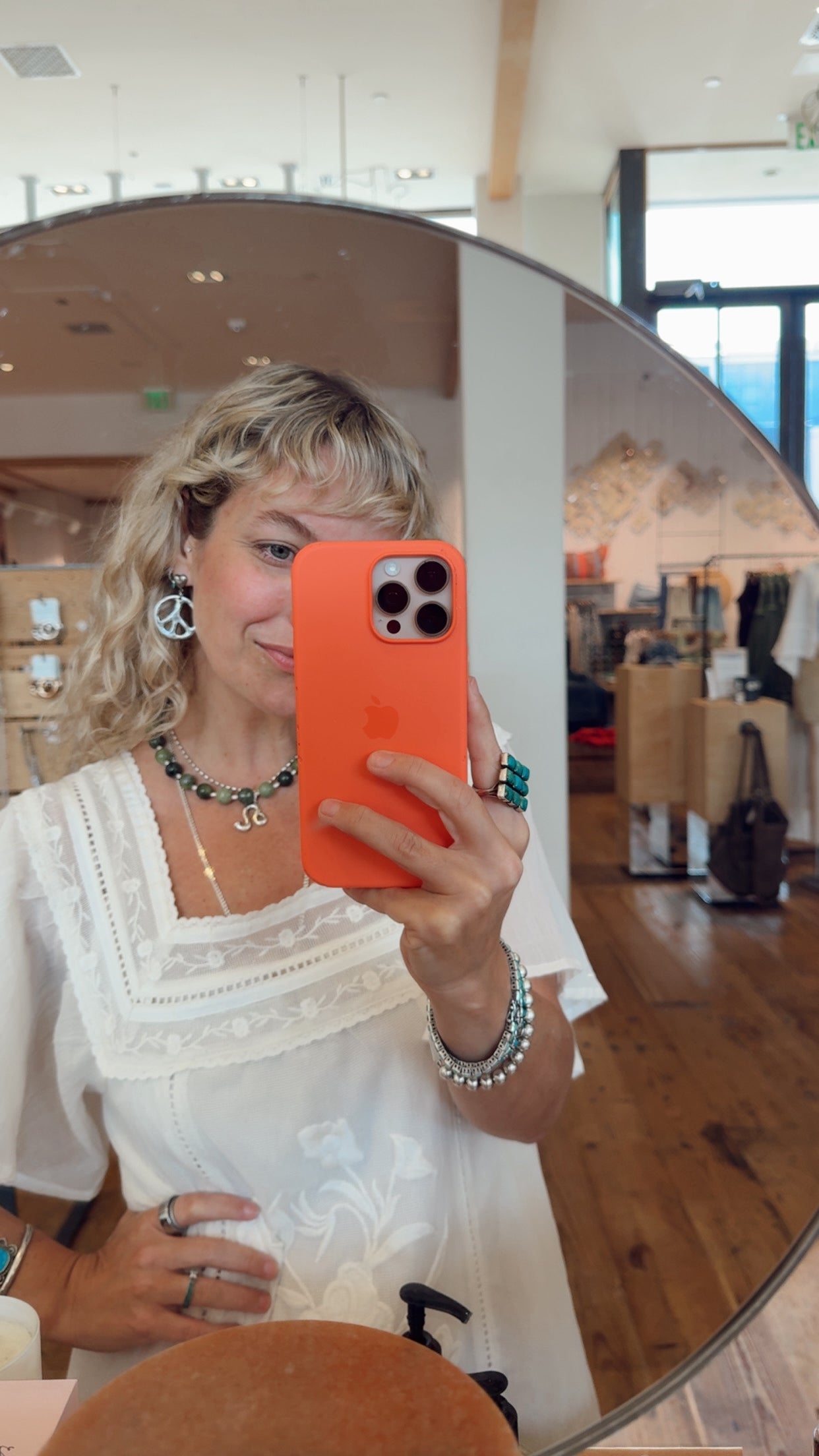 PEACE & LOVE EARRINGS - silver